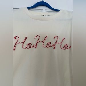 Wallflower Cream Holiday velour top Juniors size Small